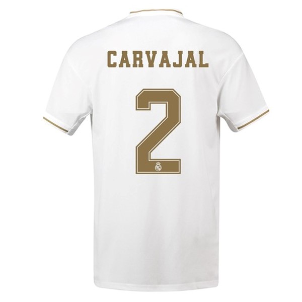 Camiseta Real Madrid NO.2 Carvajal 1ª Kit 2019 2020 Blanco